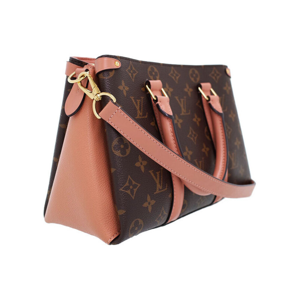 Louis Vuitton handbag NV Pink Soufflot leather Monogram accents